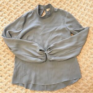 Babaton Long Sleeve Blue Top